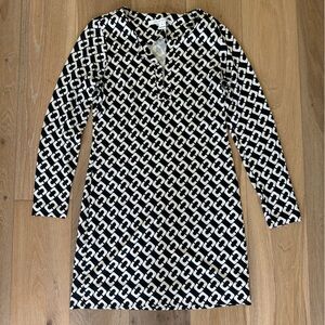 DVF Reina silk shift dress size 2